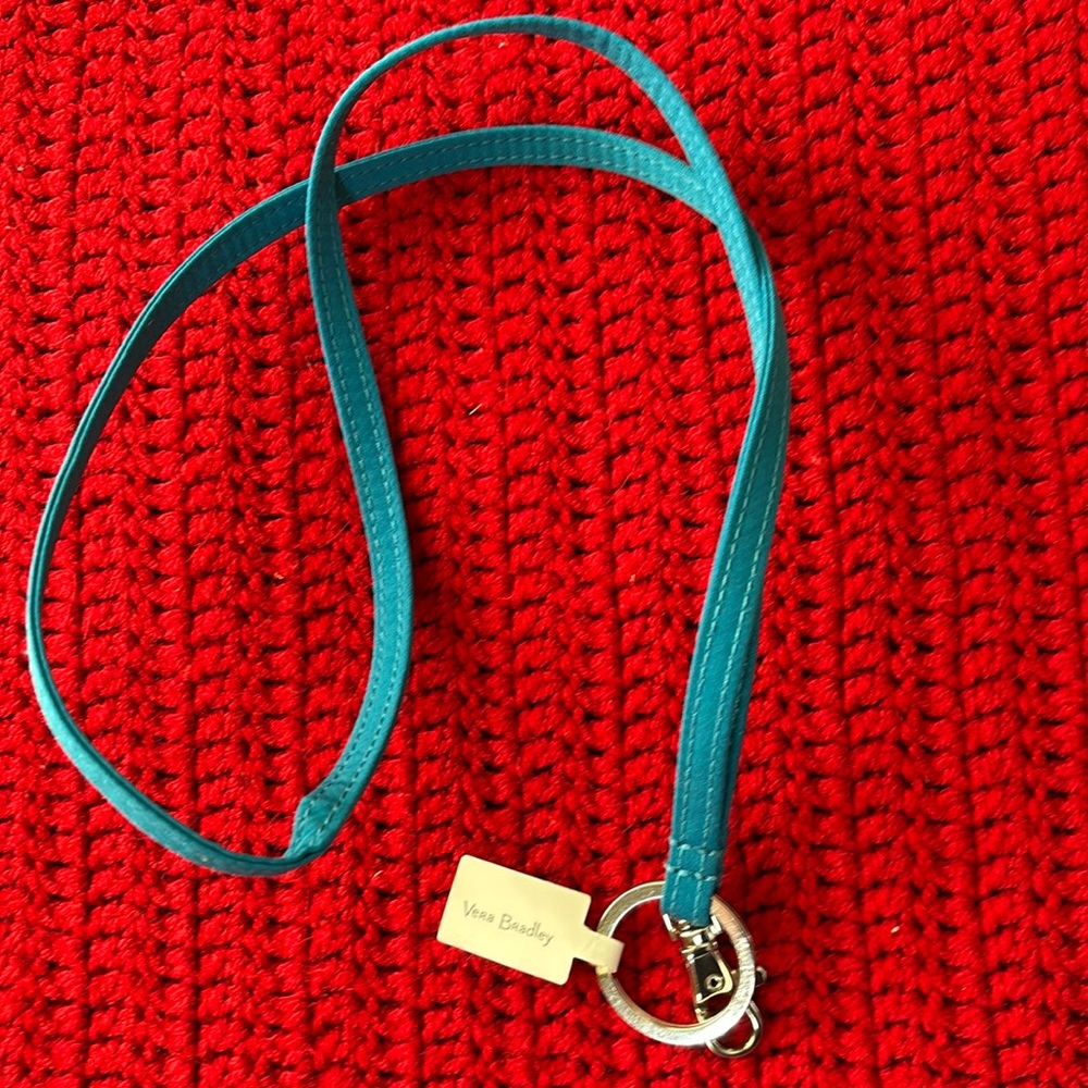 New Vera Bradley lanyard turquoise blue
